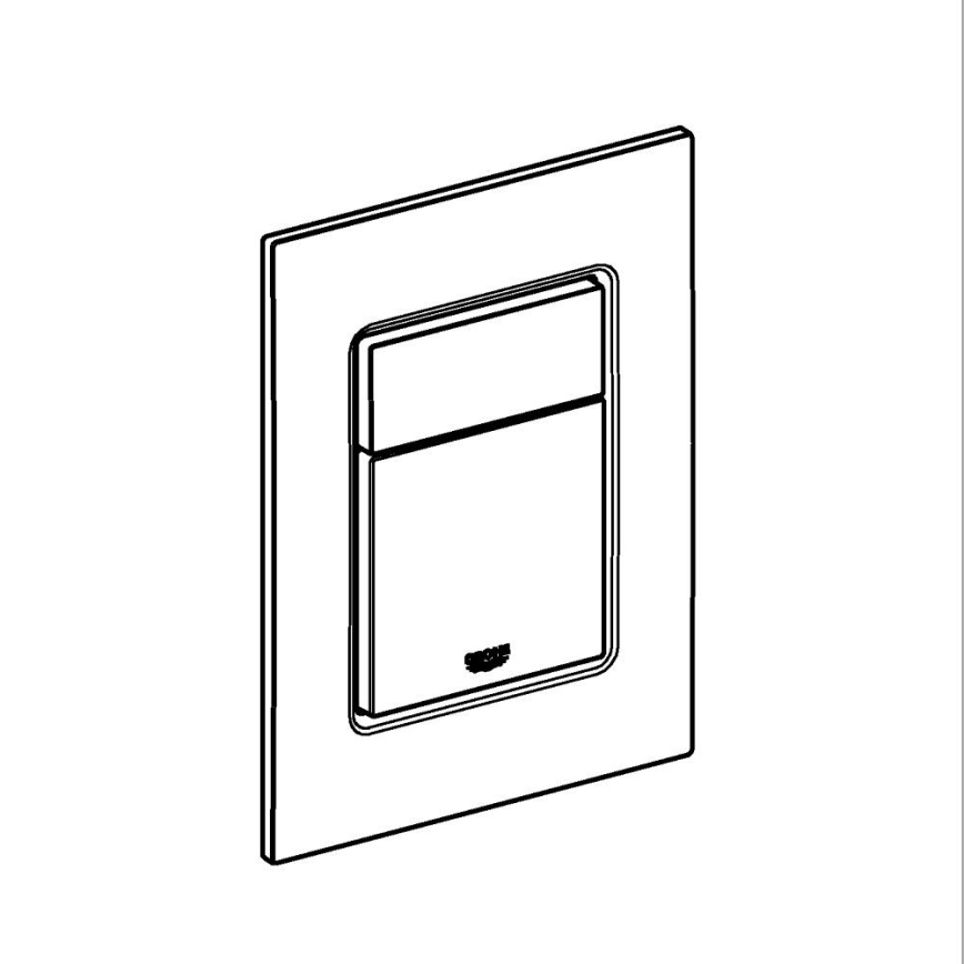 GROHE 37535SH0 - SKATE COSMOPOLITAN S Flush Plate 130 × 172 mm White