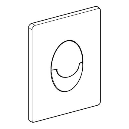 GROHE 38505000 - SKATE AIR flush plate 156 × 197 mm, polished chrome