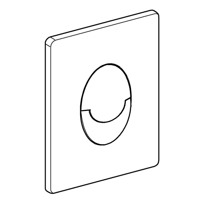 GROHE 38505000 - SKATE AIR flush plate 156 × 197 mm, polished chrome