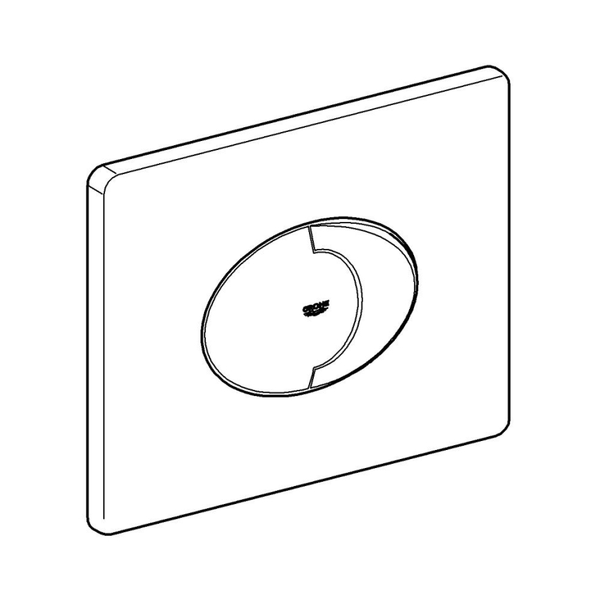 GROHE 38506SH0 - SKATE AIR Flush Plate 156 × 197 mm White