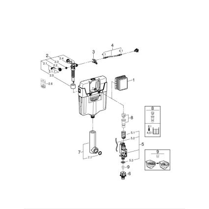 GROHE 38661000 - GD 2 Flush Cistern