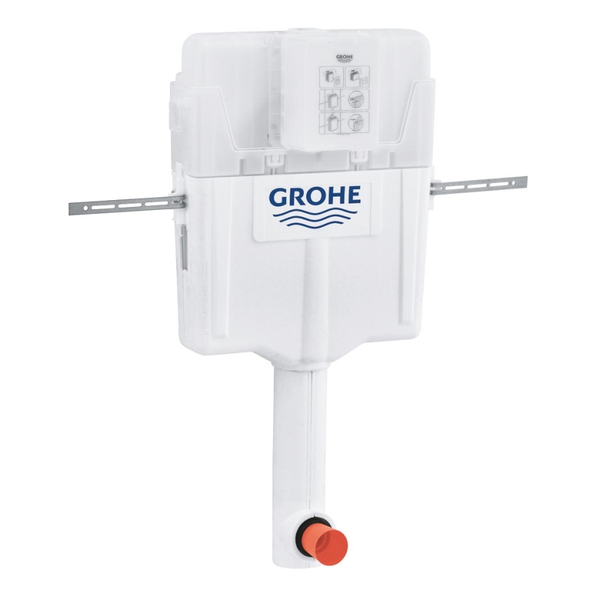GROHE 38661000 - GD 2 Flush Cistern, Polished Chrome Finish