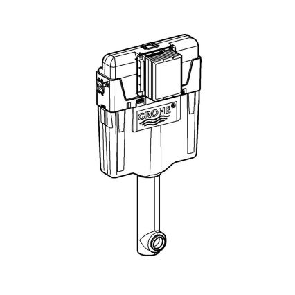 GROHE 38661000 - GD 2 Flush Cistern, Polished Chrome Finish