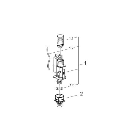 GROHE 38736000 - GD 2 Dual-Flush Conversion Kit