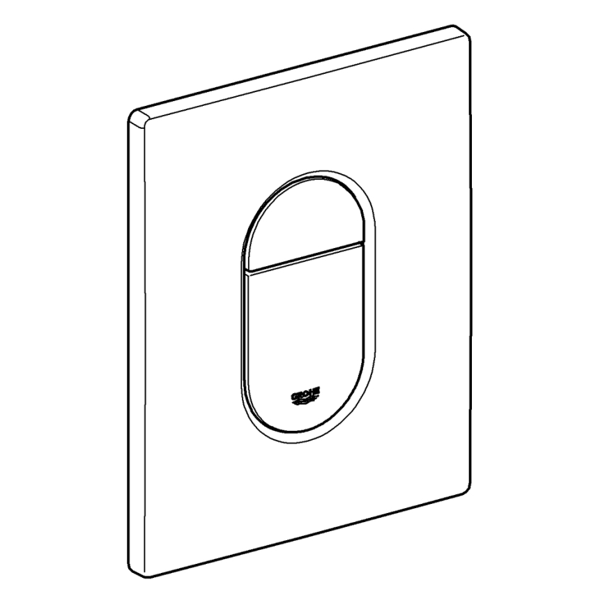GROHE 38844SH0 - ARENA COSMOPOLITAN flush plate 156 × 197 mm white