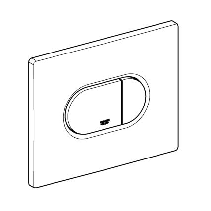 GROHE 38858SH0 - ARENA COSMOPOLITAN Flush Plate 156 × 197 mm, White