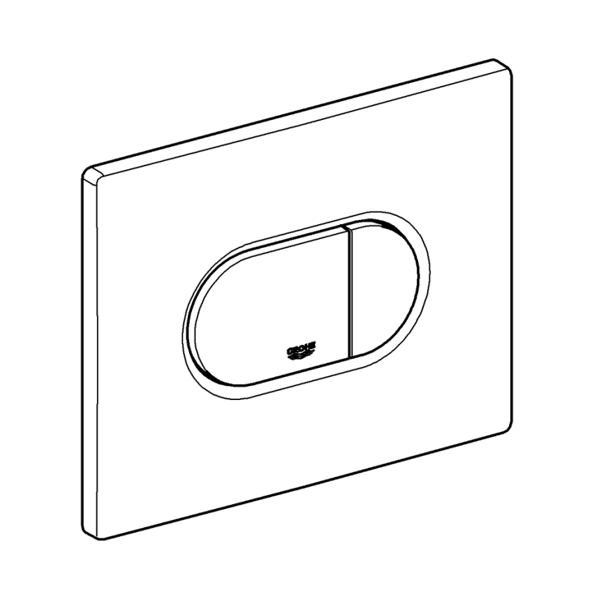 GROHE 38858SH0 - ARENA COSMOPOLITAN Flush Plate 156 × 197 mm, White