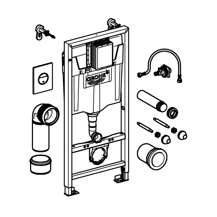 GROHE 38860000 - RAPID SL 3-in-1 set, 1.13 m