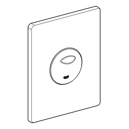 GROHE 38862SH0 - SKATE flush plate 156 × 197 mm white