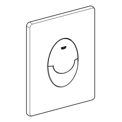 GROHE 389642430 - START Flush Plate 156 × 197 mm Matte Chrome