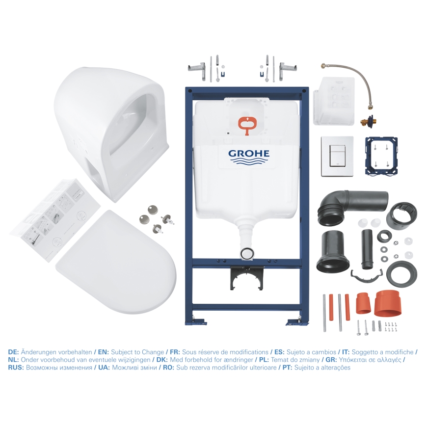 GROHE 39186000 - SOLIDO pre-wall installation set 1.13 m, white