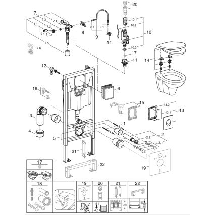 GROHE 39192000 - SOLIDO 4-in-1 Set, 1.13 m, Duro White