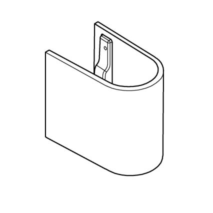 GROHE 39201000 - Semi-pedestal EURO CERAMIC 210 × 300 × 322 mm ceramic/white