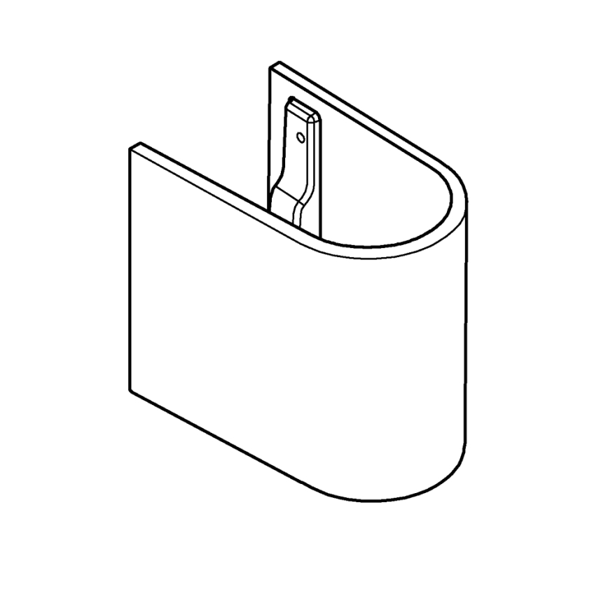 GROHE 39201000 - Semi-pedestal EURO CERAMIC 210 × 300 × 322 mm ceramic/white