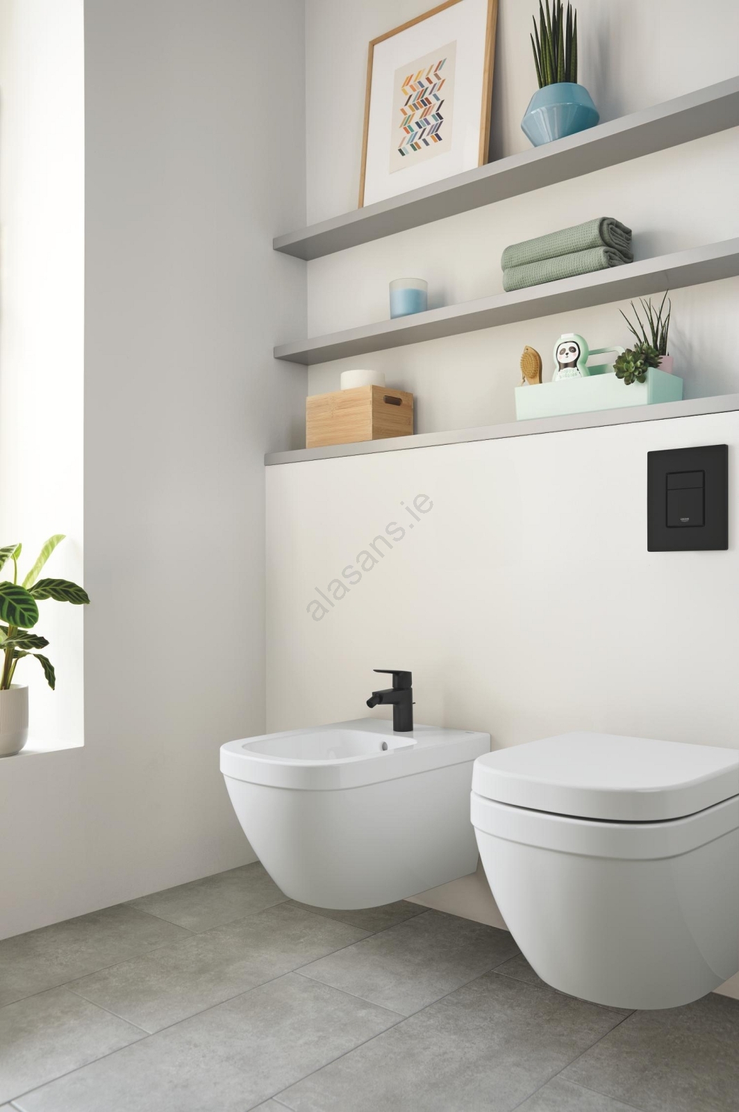 GROHE 39208000 - EURO CERAMIC Wall-Hung Bidet 540 × 375 mm, Ceramic ...