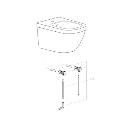 GROHE 39208000 - EURO CERAMIC Wall-Hung Bidet 540 × 375 mm, Ceramic/White