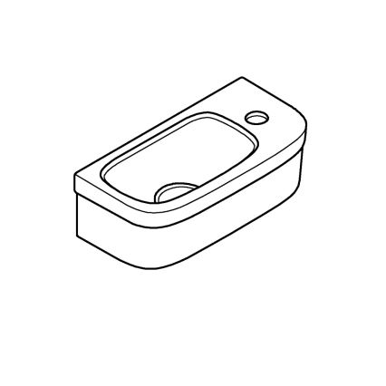 GROHE 39327000 - Washbasin BAU CERAMIC 370 × 180 mm ceramic/white