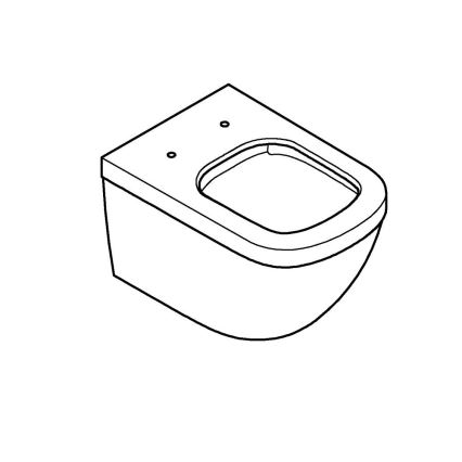 GROHE 39328000 - EURO CERAMIC Wall-Hung Toilet 540 × 374 mm ceramic/white