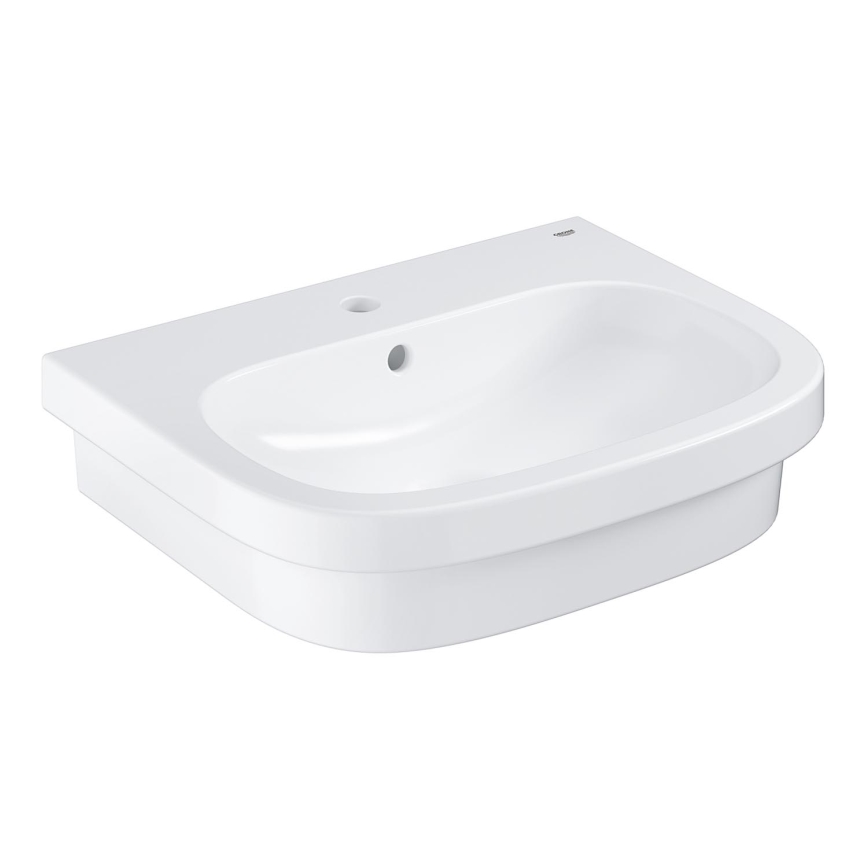 GROHE 39337000 - EURO CERAMIC 600 × 480 mm Countertop Basin, Ceramic/White