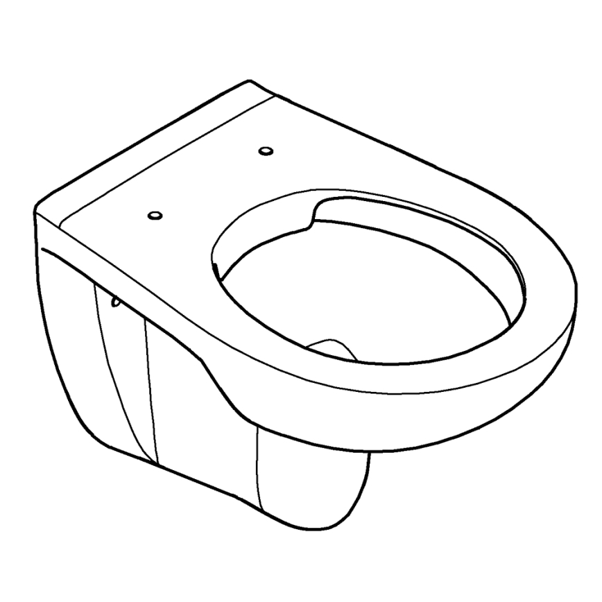 GROHE 39427000 - Wall-hung toilet BAU CERAMIC 368 x 531 mm ceramic/white