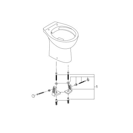 GROHE 39430000 - BAU CERAMIC Floor-standing Toilet 515 x 356 x 406 mm ceramic/white