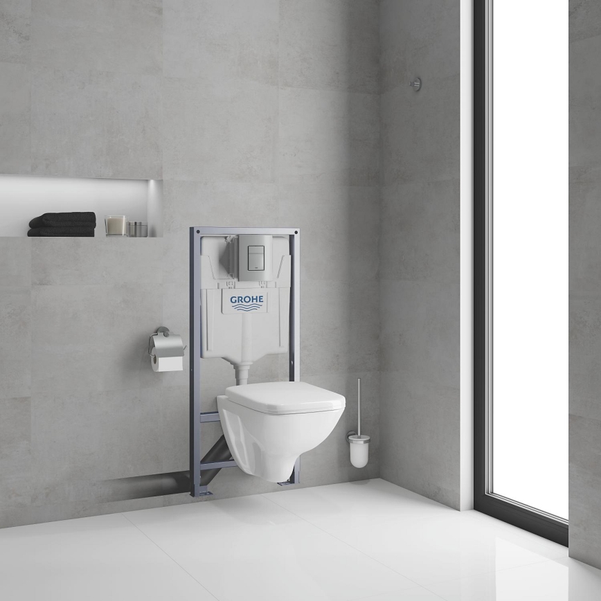 GROHE 39467000 - SOLIDO Toilet Set 1.13 m, Ceramic/White