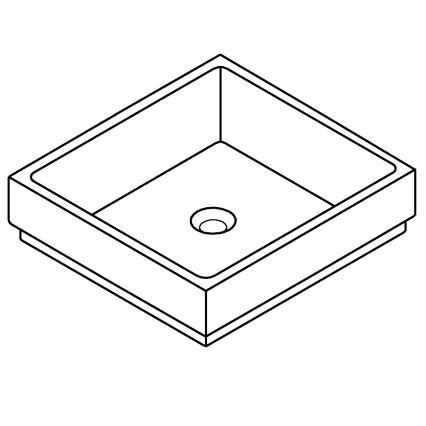 GROHE 3948100H - CUBE Washbasin 500 × 470 mm ceramic/white