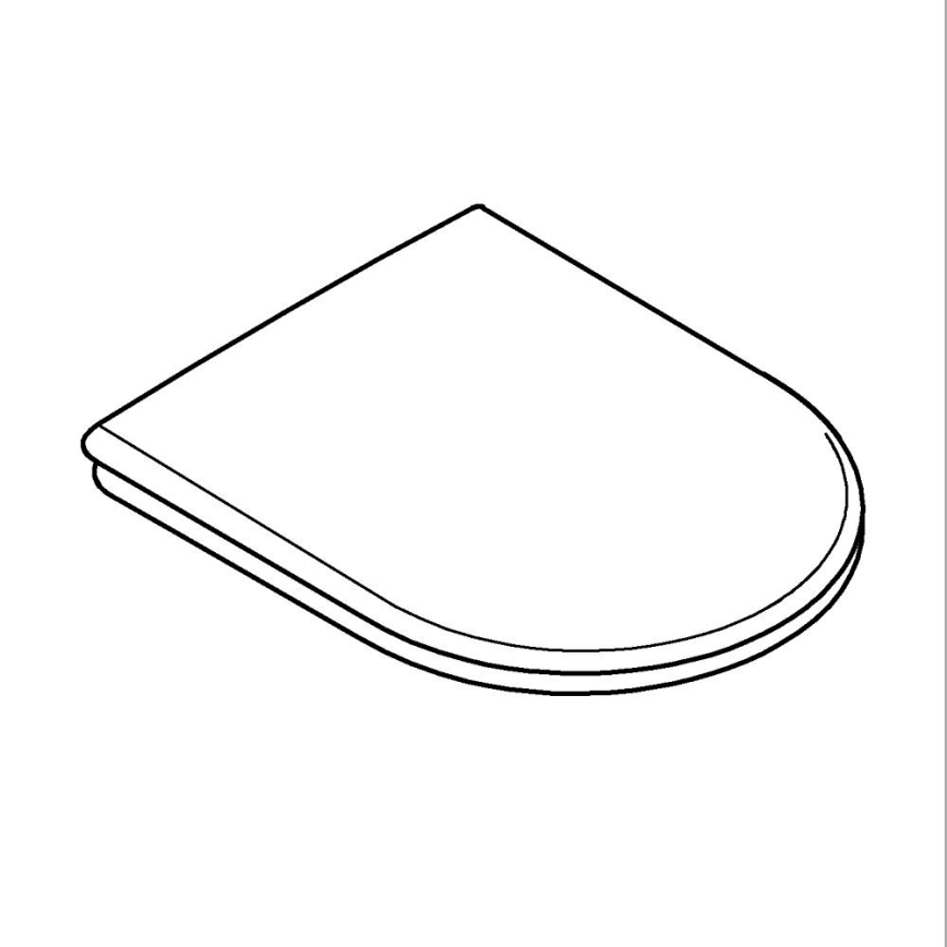 GROHE 39577001 - ESSENCE Toilet Seat, Duro White