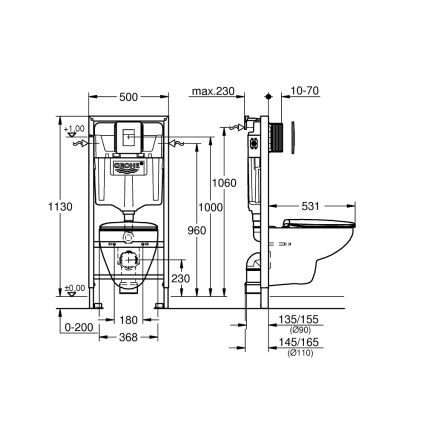 GROHE 39586000 - SOLIDO 5-in-1 Set 1.13 m, Ceramic/White