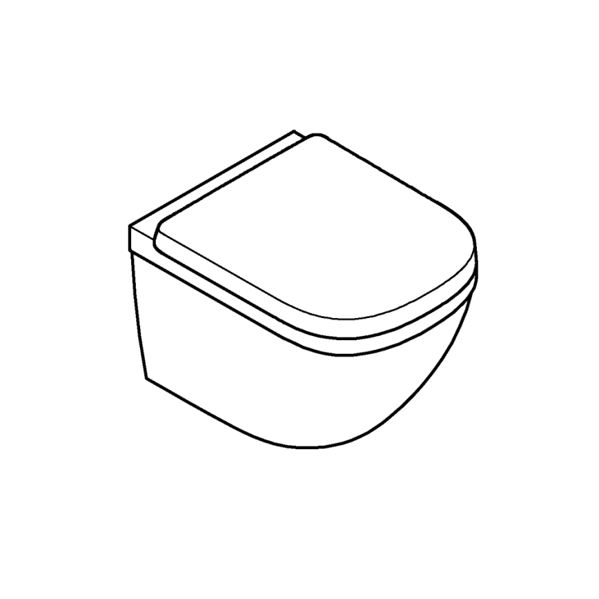 GROHE 39693000-Wall-hung compact toilet EURO CERAMIC with Triple Vortex 53 l ceramic/white