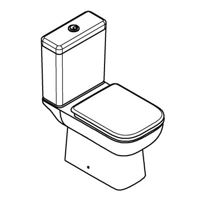 GROHE 39951000 - START EDGE close-coupled toilet 384 × 668 mm ceramic/white