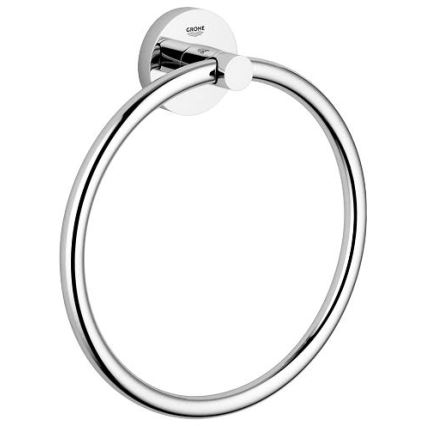 GROHE 40365001 - ESSENTIALS 18 cm Towel Holder, Polished Chrome