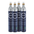 GROHE 40422000 - GROHE BLUE 425 g CO2 Carbonation Cylinder, 4-pack, Stainless Steel
