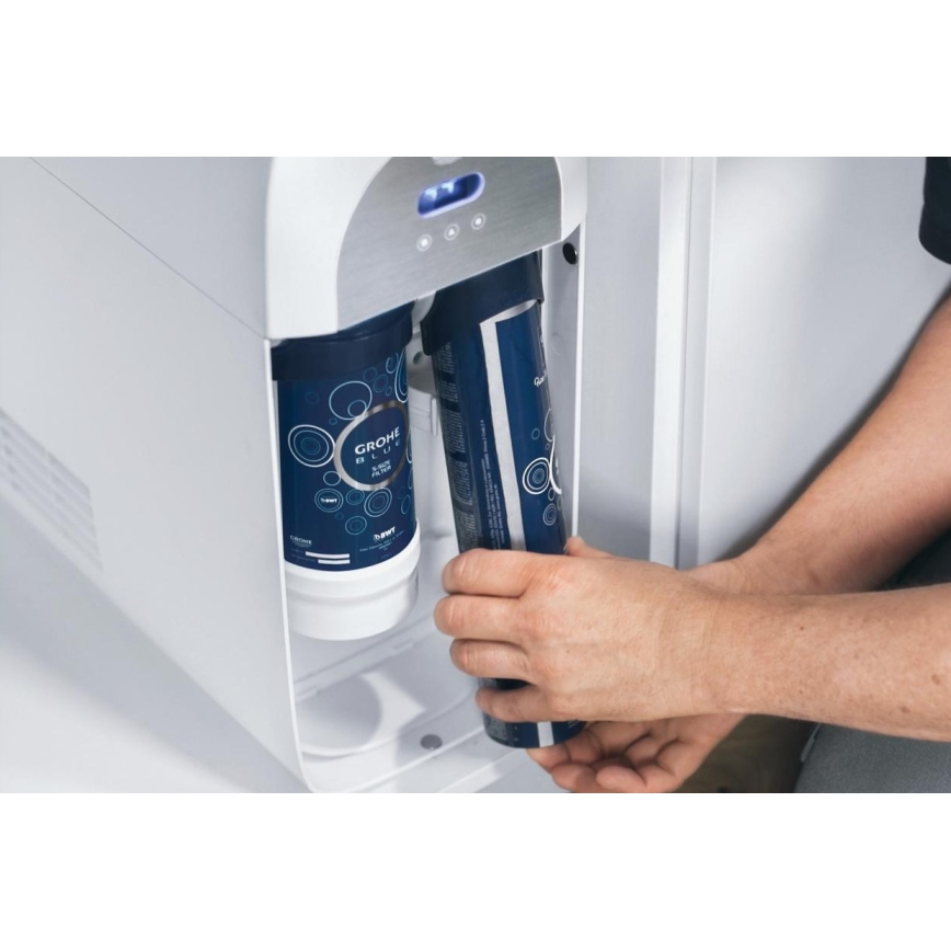 GROHE 40422000 - GROHE BLUE 425 g CO2 Carbonation Cylinder, 4-pack, Stainless Steel