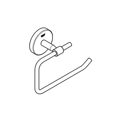 GROHE 40457001 - BAUCOSMOPOLITAN Toilet Paper Holder, Polished Chrome