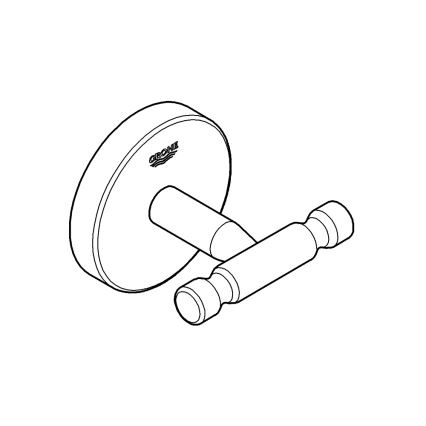 GROHE 40461001 - BAUCOSMOPOLITAN Bathrobe Hook Polished Chrome