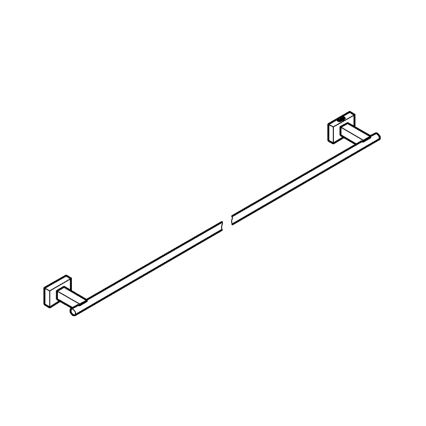 GROHE 40509AL1 - ESSENTIALS CUBE 600 mm Towel Rail Graphite