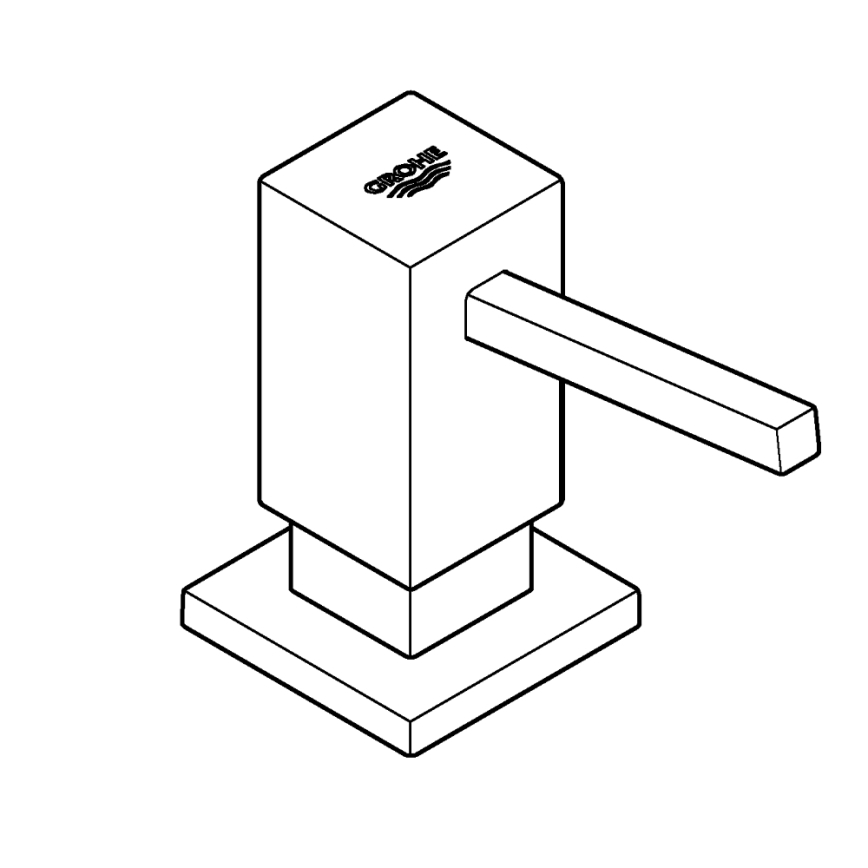 GROHE 40535AL0 - COSMOPOLITAN 500 ml Soap Dispenser, Graphite