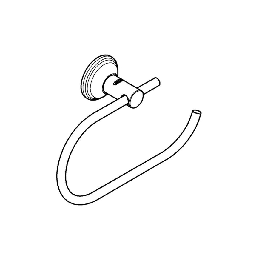 GROHE 40657001 - ESSENTIALS AUTHENTIC Toilet Paper Holder, Polished Chrome