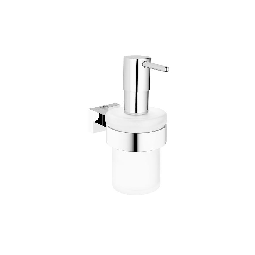 GROHE 40756001 - ESSENTIALS CUBE Liquid Soap Dispenser, 160 ml, Polished Chrome