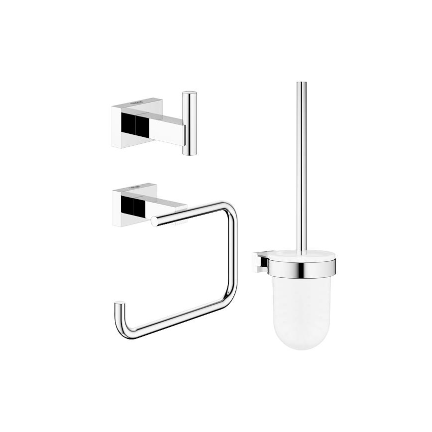 GROHE 40757001 - ESSENTIALS CUBE Accessory Set, Polished Chrome