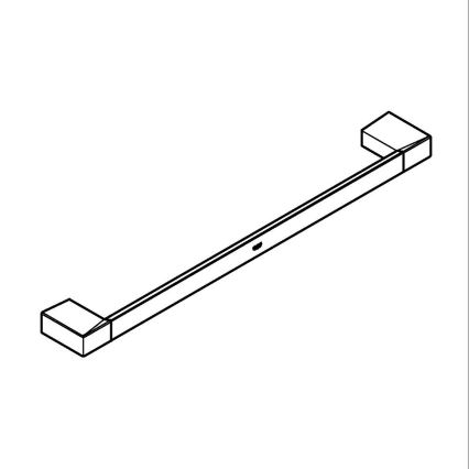 GROHE 40767000 - SELECTION CUBE 500 mm Towel Rail Polished Chrome