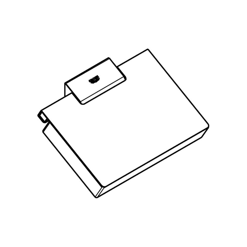 GROHE 40781000 - SELECTION CUBE Toilet Paper Holder, Polished Chrome