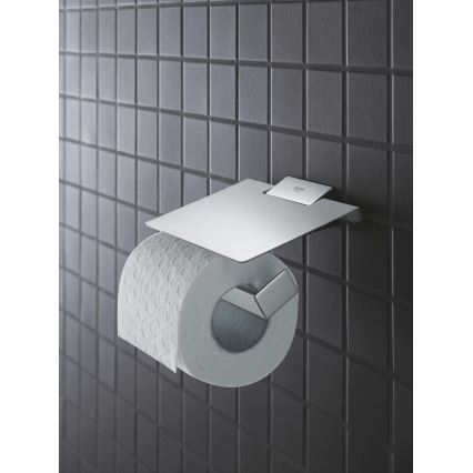 GROHE 40781000 - SELECTION CUBE Toilet Paper Holder, Polished Chrome