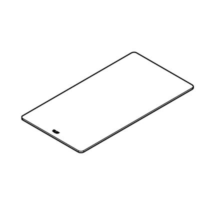 GROHE 40786K00 - Glass board 450 × 240 × 19 mm black