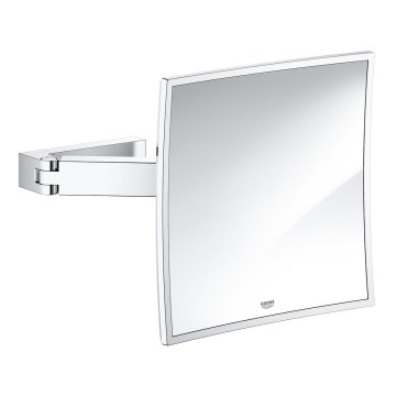 GROHE 40808000 - SELECTION CUBE Cosmetic Mirror 22.3 × 22.3 cm Polished Chrome