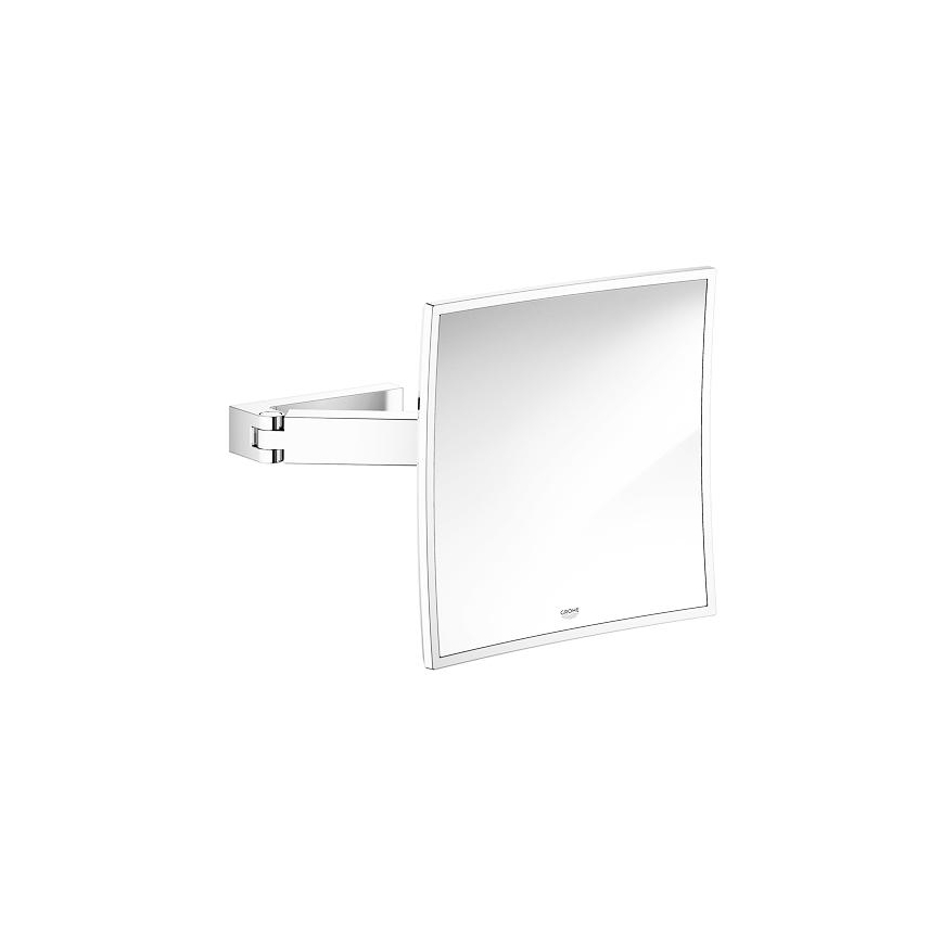 GROHE 40808000 - SELECTION CUBE Cosmetic Mirror 22.3 × 22.3 cm Polished Chrome