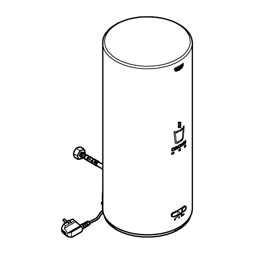 GROHE 40831001 - RED 7 L stainless steel storage tank