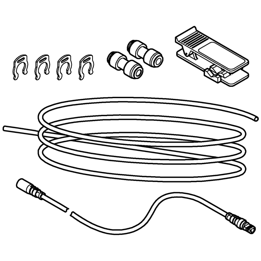 GROHE 40843000 - BLUE Extension Set, Polished Chrome