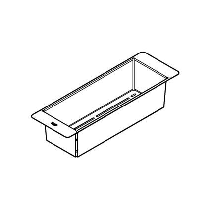 GROHE 40852SD0 - Multifunctional colander 450 × 150 × 100 mm stainless steel